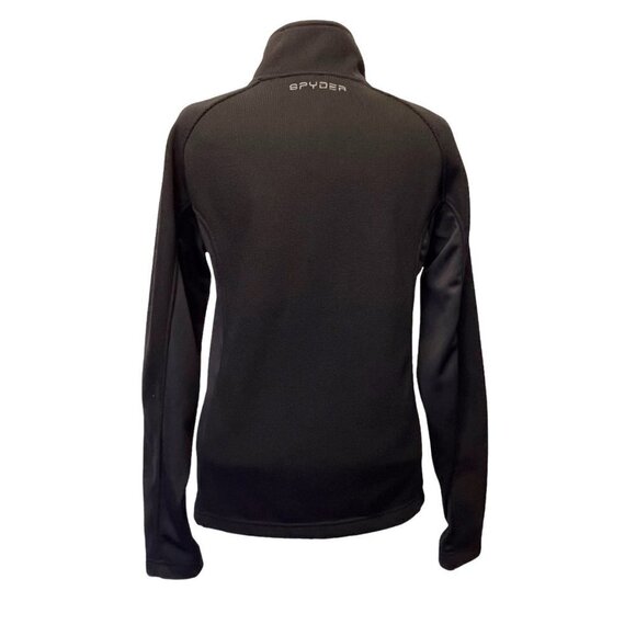 Spyder Stellar Men's Full Zip Sweater Black Size SMALL Textured Fabric - Picture 2 of 14